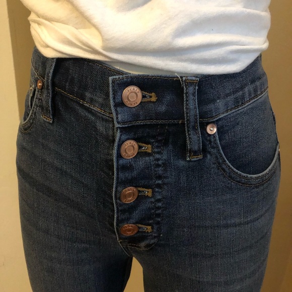 J.Crew 10" High-Rise Toothpick Button Front Jeans - Picture 3 of 7